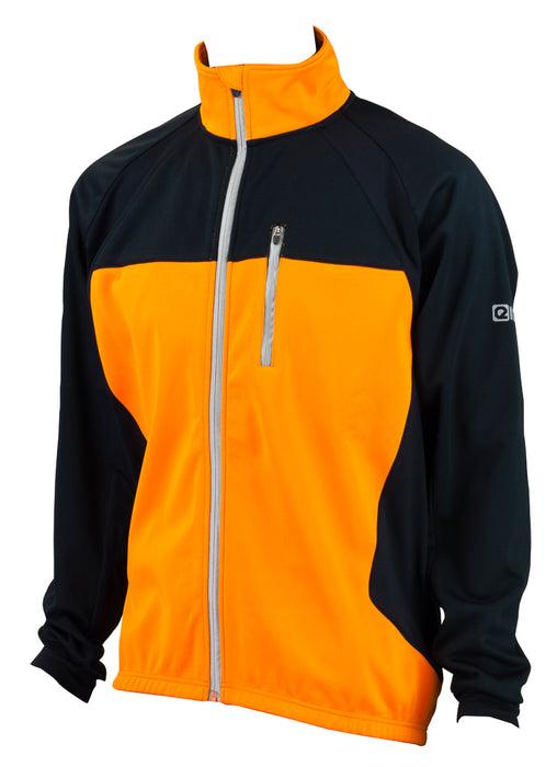 Eigo Levanter Mens Windproof Cycling Jacket Vivid Orange / Black