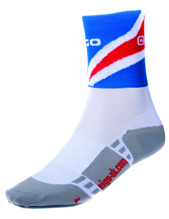 Eigo Meryl Skinlife Cycling Socks Red, White & Blue Jack