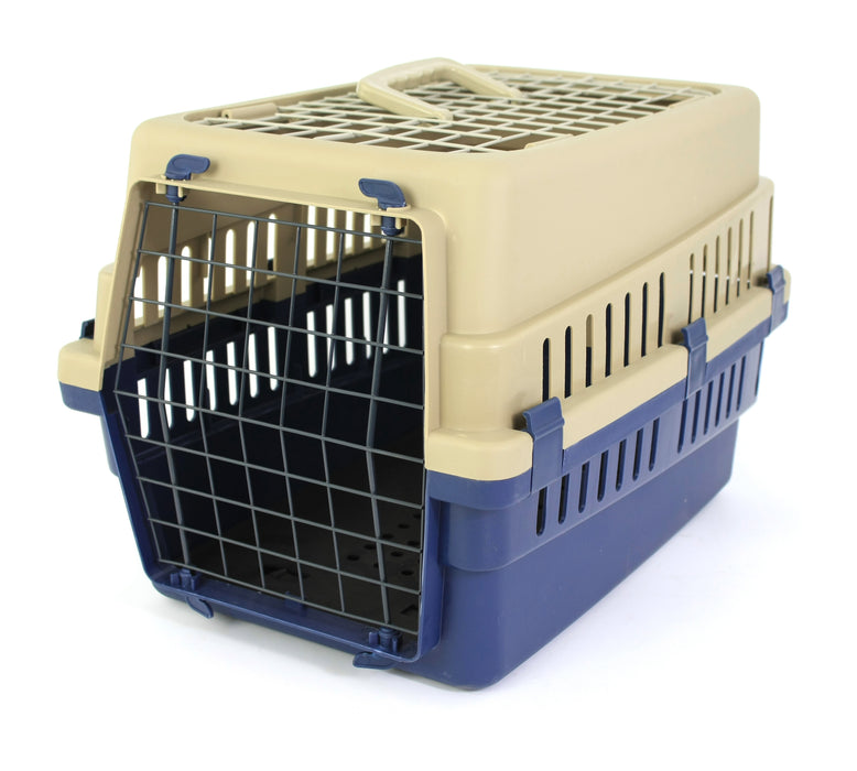 Pet Dog Puppy Rabbit Cat Carrier Basket Bag Cage Portable Travel Kennel Box Mesh Top
