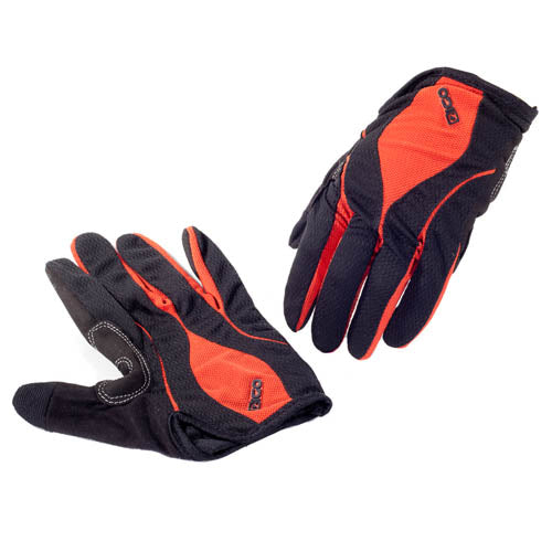 Eigo Aero Back Cycling Gloves Full Finger Red