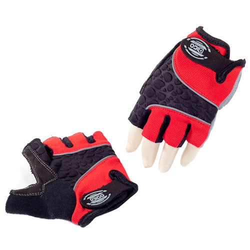 Eigo 3D Back Cycling Mitts Red