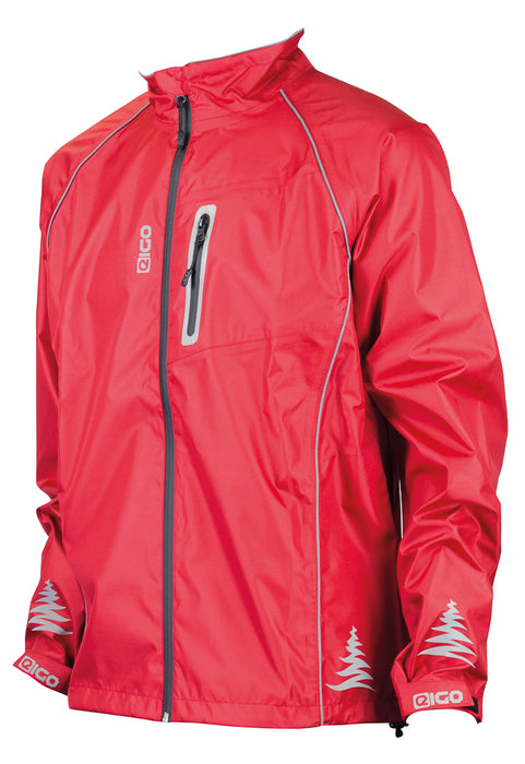 Eigo Delta Waterproof Cycling Jacket Poppy Red