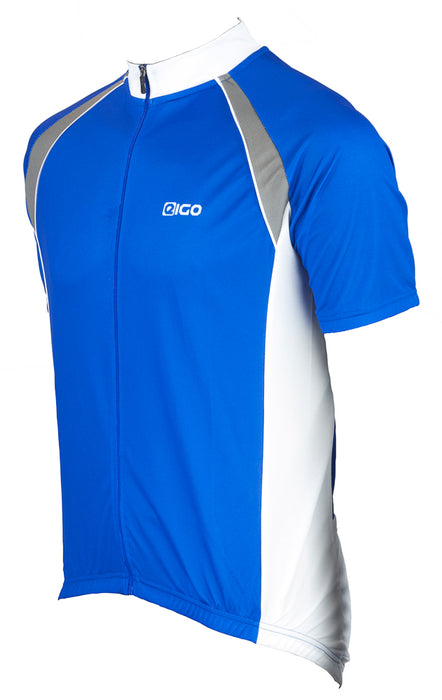 Eigo Logic Mens Short Sleeve Cycling Jersey Blue / White