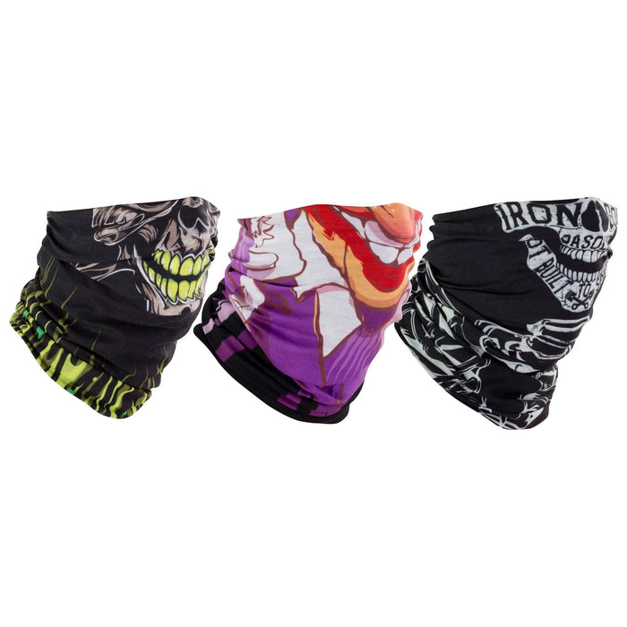 Bike It Neck Tube Triple Pack With Faces Designs
